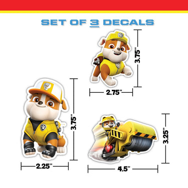 Paw Patrol Rubble Decals